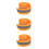 3Rolls Easy Sew Reflective Tape Orange Polyester Outdoor Warning Strip 1