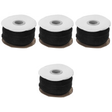 4Rolls Durable Black Fusible Interfacing Fabric Strip for Clothing