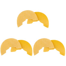 3Pairs Practical Yellow Nonslip Sole Stickers for Outdoor Footwear
