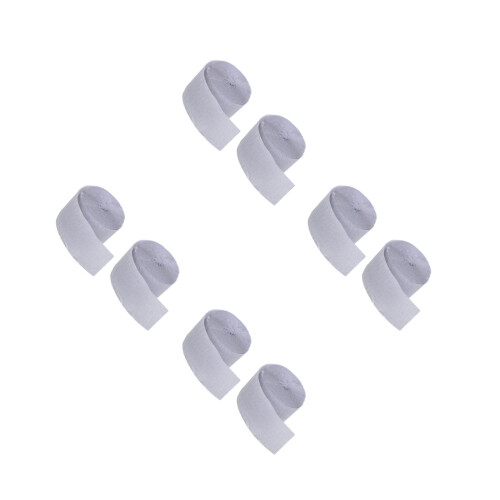 8Rolls Silver Crepe Streamers Easy-to-Use Wall & Ceiling Party Decor