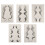 40Sheets Black Women Hairline Sticker Temporary Decorative Bangs 1