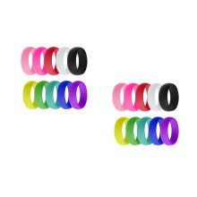 20St Siliconen Ringen Sport En Dagelijks Gebruik 10 Kleuren Mix