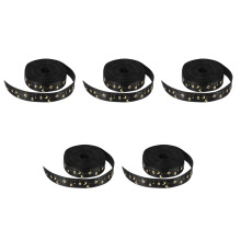 5Rolls Black Outdoor Durable Ribbon for Ramadan and Eid Celebrations