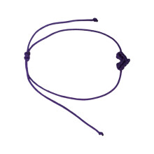 Bracelet tressé en forme de cœur pour filles et garçons,-Violet