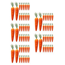 120Pièces Mini Carottes Artificielles En Mousse Oranges Décor Pâques