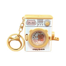 Playful Twist Operated Illuminated Keychain Miniature-Coffee