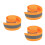 3Rolls Easy Sew Reflective Tape Orange Polyester Outdoor Warning Strip 5