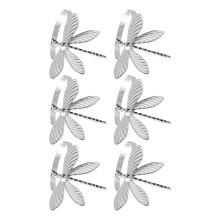 Elegant Oil Drip Dragonflies Napkin Accessories Metal-white k