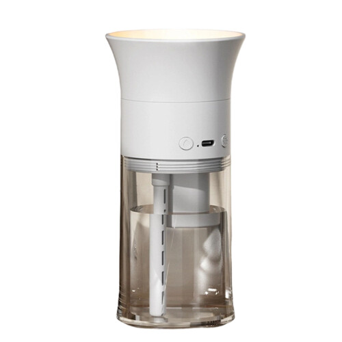 Aesthetic Bedroom Humidifier Plastic Texture Suitable-White 3