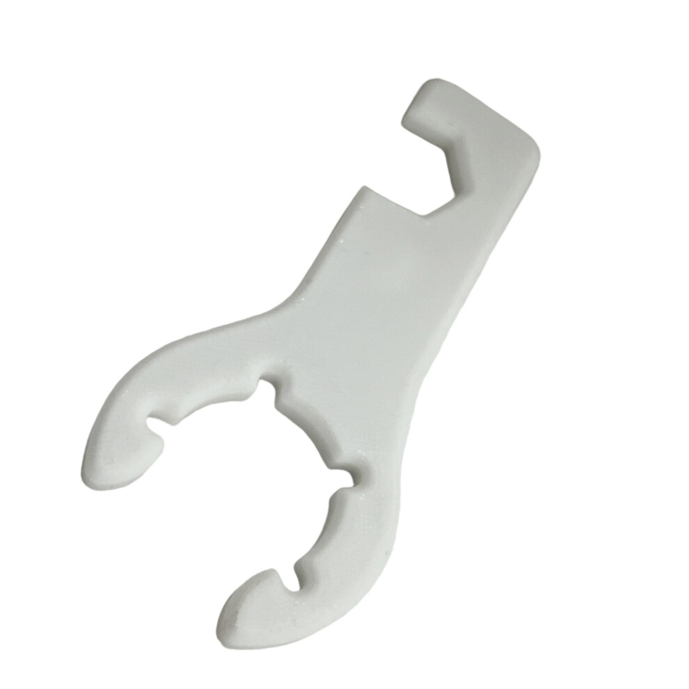 Lightweight Nonslip Gas Bottle Wrench Ergonomic Handle-White 7704001279986