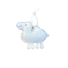 Charme Culturele Kamelen Sleutelhanger Comfortabele Stof-Wit