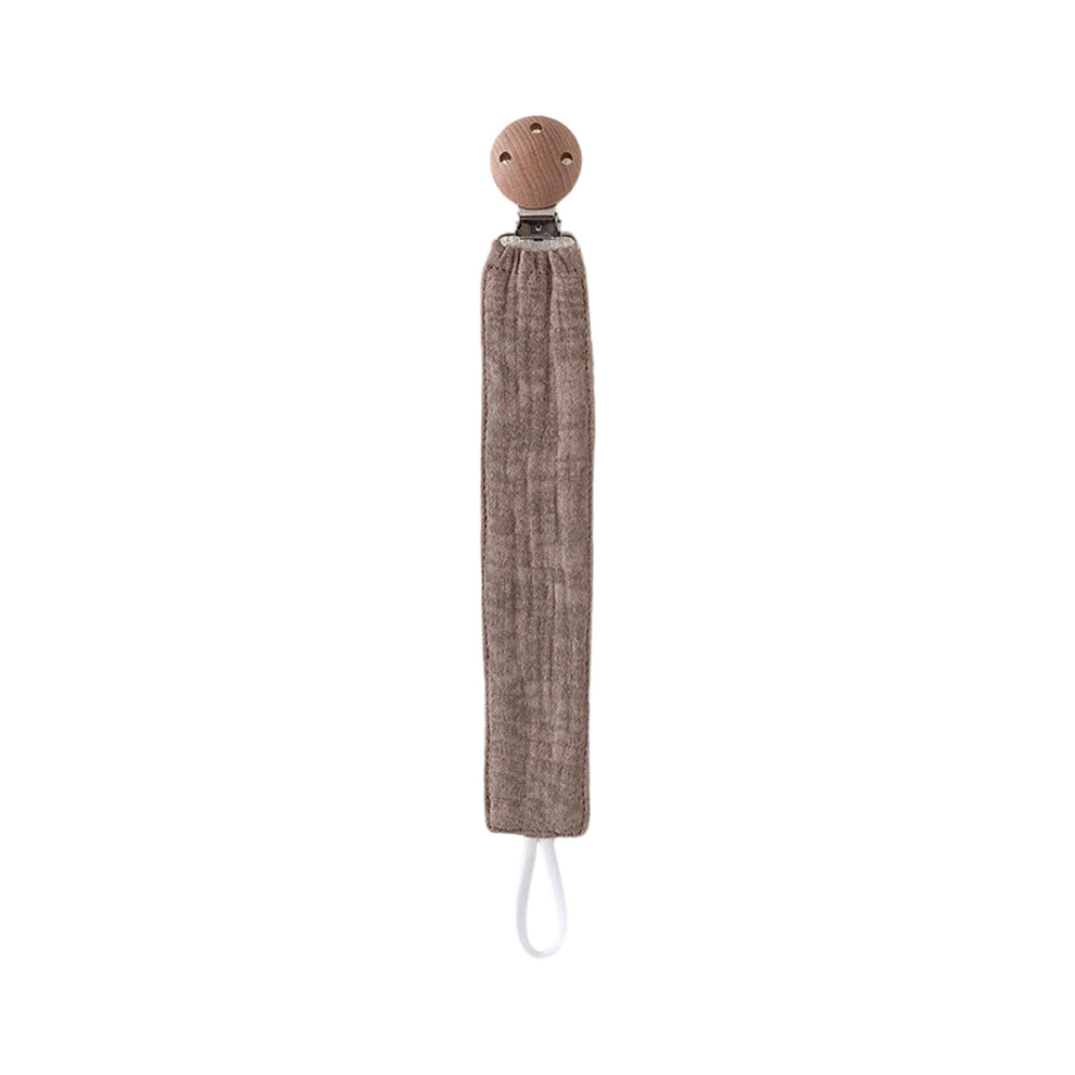 Baby Pacifier Clip Chain Secure Anti Loss Teether Toy-Maroon