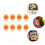 40Pcs Mini Half Egg Miniature PVC Models Kitchen Micro Landscape Decor 5