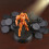 Square Round Rectangle Wargame Model Base-4cm round with holes 2