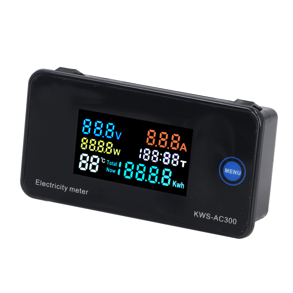 HD LCD AC Meter Voltage Current 50-300V 20A