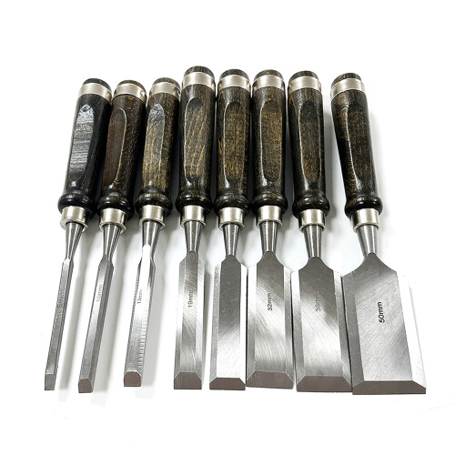 Woodworking Chisel Set with Wooden Storage Case 2