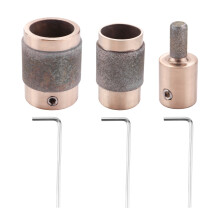 1 Inch 3/4 Inch 1/4 Inch Gebrandschilderd Glas Diamant Grinder Bit Hoofd Gereedschap 3 Maten Messing Kern
