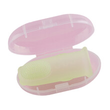 Newborns Teething Aid Silicone Finger Brush Gentle-Green