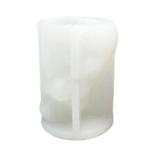Christmas Themed Silicone Snowman Candle-Snowman hugging tree