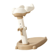 Toddler Standing Bath Seat Ergonomic Shape-Apricot coffee color