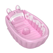 Animal Pattern Inflatable Bathtub Kids Blow Up Tub-piggy