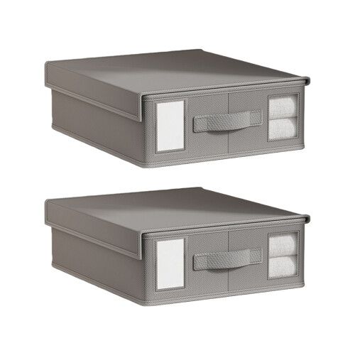 Ventilated Bed Sheet Storage Solution With Removable Cover-3