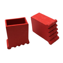 Protecteurs de base d'échelle antidérapants,-25x50mm rouge