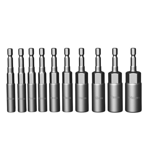 5.5-14mm/5.5-19mm Socket Adapter Drill Bit Nut-10 piece set