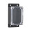 Waterproof Power Case Junction Box Dustproof-100x68x50mm black 1
