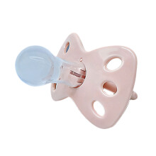 Dummy Soother Pacifier Premium Silicone Pacifier For-pink bow