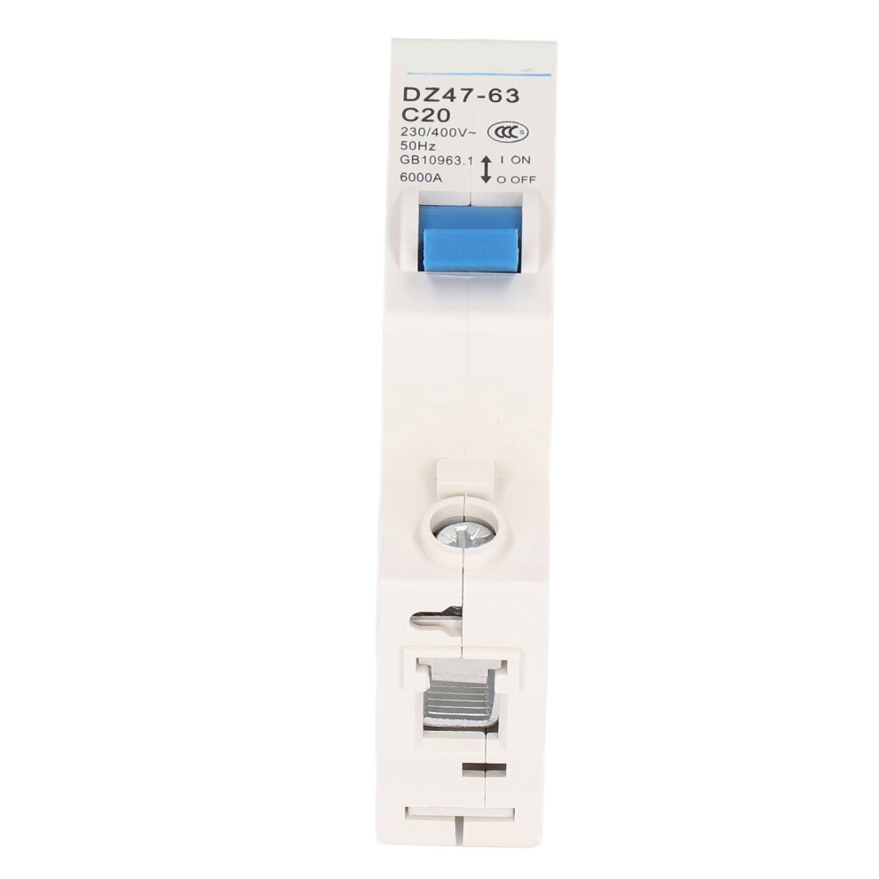 Mini 1P MCB 20A 6000A DIN Rail Breaker