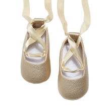 Delicate Baby Girl Shoes Providing-Gold Outside length 11cm
