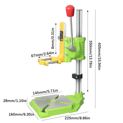 Supports de forets haute résistance avec ajustement de 0 à 90 2