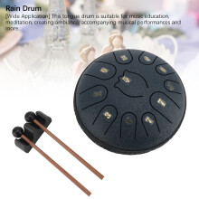 Navy Blue 11 Note Outdoor Steel Tongue Drum 6 Inch