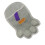 Elektrostatische Tierhaarentferner-Handschuhe,-grau 1