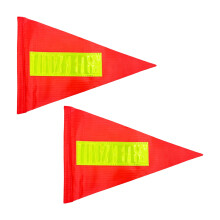 Drapeau de danger réfléchissant-Modèle réfléchissant 2 pièces