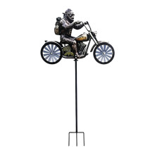Œuvre d'art en fer pour motard, pour terrasses paysagères,