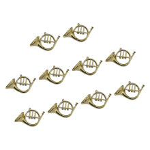 10 stuks plastic miniatuur trompet ornament kerstboom-Bstijl