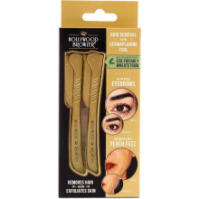 Hollywood Browzer Womens Dermaplaning Facial Razor Eyebrows, Upper Lip, Cheeks
