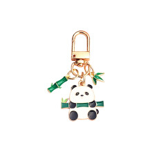 Panda Bamboe Emaille Sleutelhanger Chinese Stijl Auto Tas-4