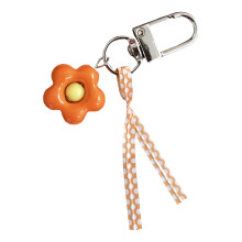 Modieuze mini-bloemsleutelhanger Multifunctionele-Oranje