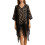 Delicate Hollowed Pattern Shawl Breathable And Soft Scarf-Black 1