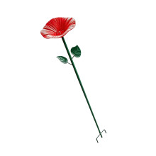 Langdurige bloemtuinspikes Kolibrie Drinktuindecoratie die-Rood