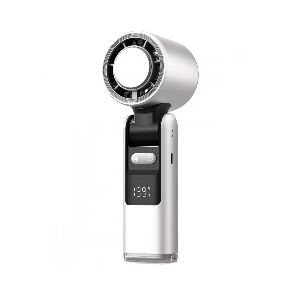100 Speed Portable Handheld Cooling Ice Fan, Adjustable Mini Turbo Fan 4000Mah Usb Led Display 9199899899381
