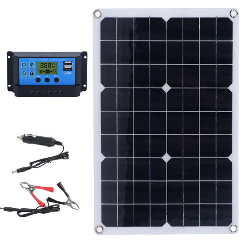 50W Solar Battery Charger with PWM Controller