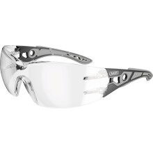Baubrille - ABUS - XACTO - Gläser schwarz/grau transparent mit Samt-Effekt