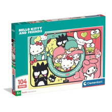 104 Piece Puzzle - Clementoni - Hello Kitty and Friends - Children's Puzzle - From 6 Years - Super Pieces