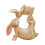 Kiss Rabbit Statue Representing Warmth And Styles Resin Easter 1