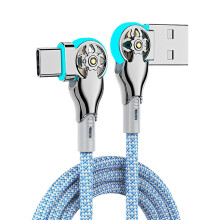 180 Grad abgewinkeltes Ladekabel vom Typ C, schnelles-1m