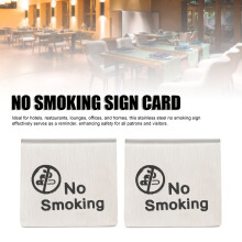 2pk Double Sided No Smoking Tent Signs